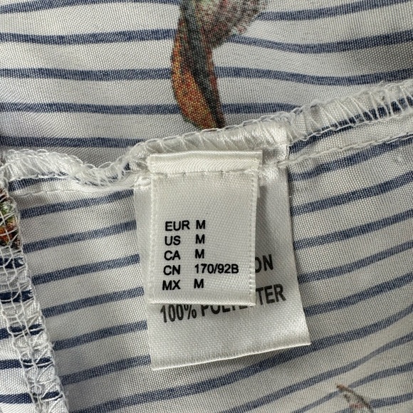 Unbranded Black and White Wrap Tie Front Blouse Size Medium. - Picture 10 of 14